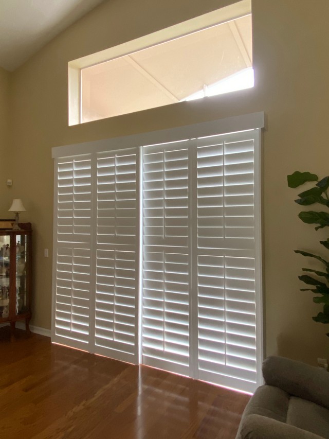 Gorgeous, Snow White Bypass Plantation Shutters on Hampstead Ave in Clermont, FL