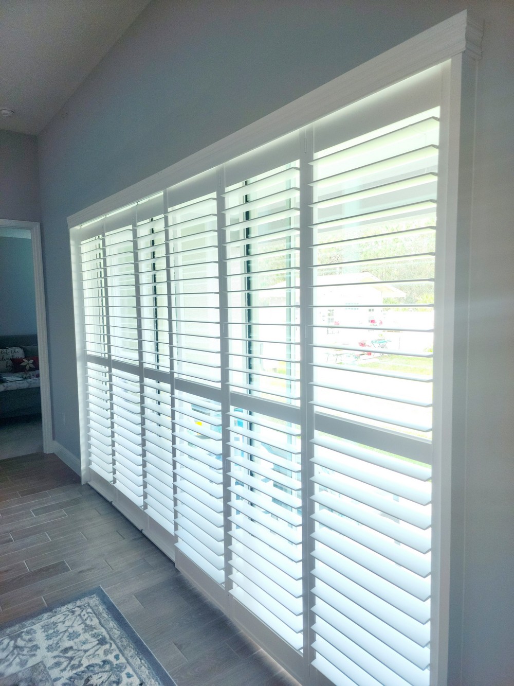 Attention-To-Detail Installation of Bypass Plantation Shutters on Bancroft Blvd in Orlando, FL